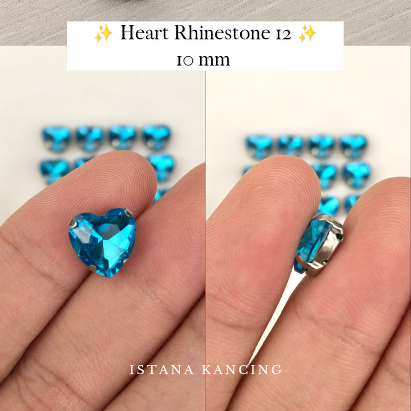 Heart Crystal Claw Setting 10mm