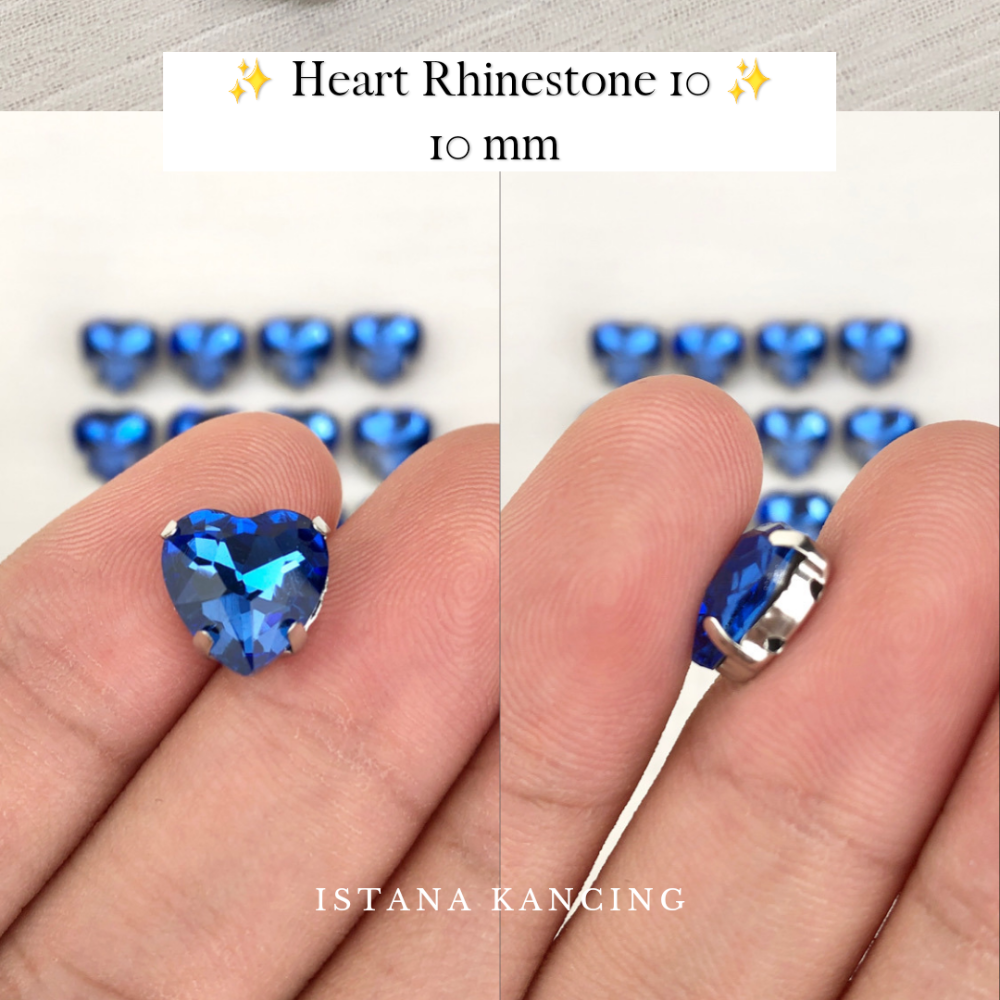 Heart Crystal Claw Setting 10mm