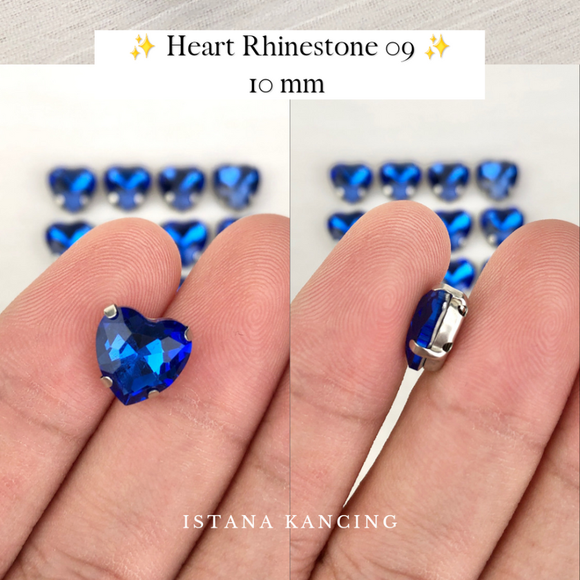 Heart Crystal Claw Setting 10mm