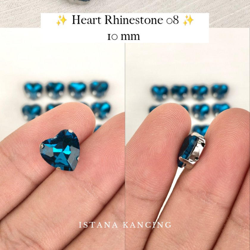 Heart Crystal Claw Setting 10mm