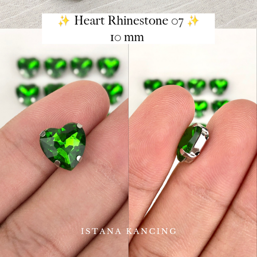 Heart Crystal Claw Setting 10mm