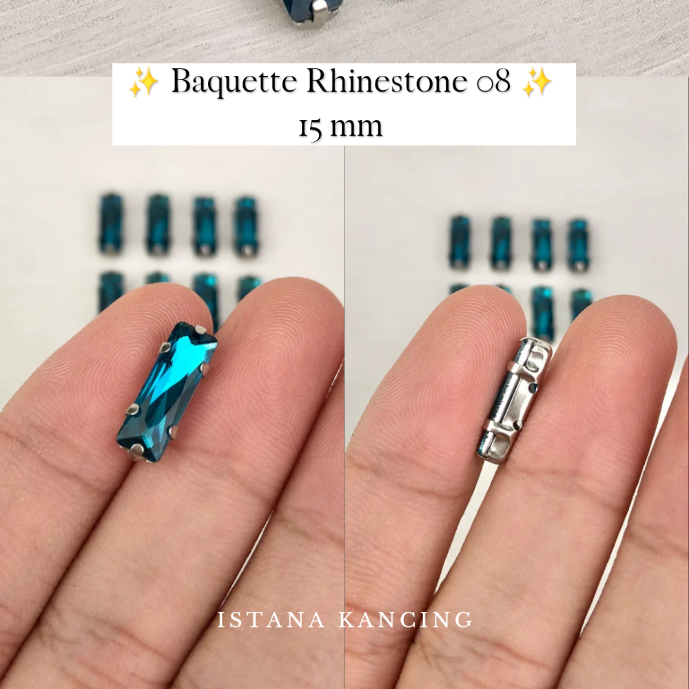 Baguette Crystal Claw Setting 15mm