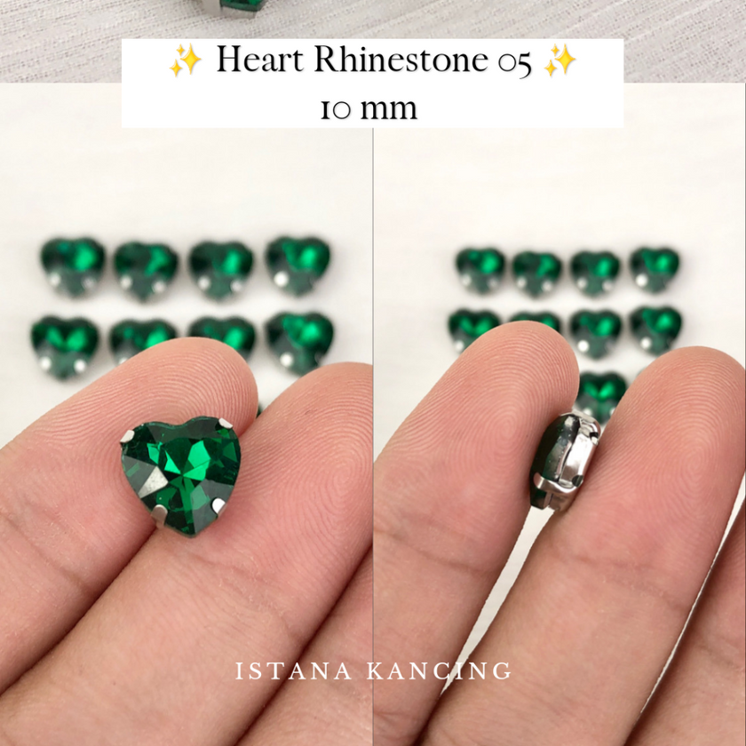 Heart Crystal Claw Setting 10mm