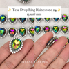 Tear Drop Ring 13x18mm