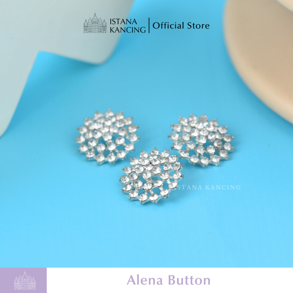 Alena Rhinestone Button