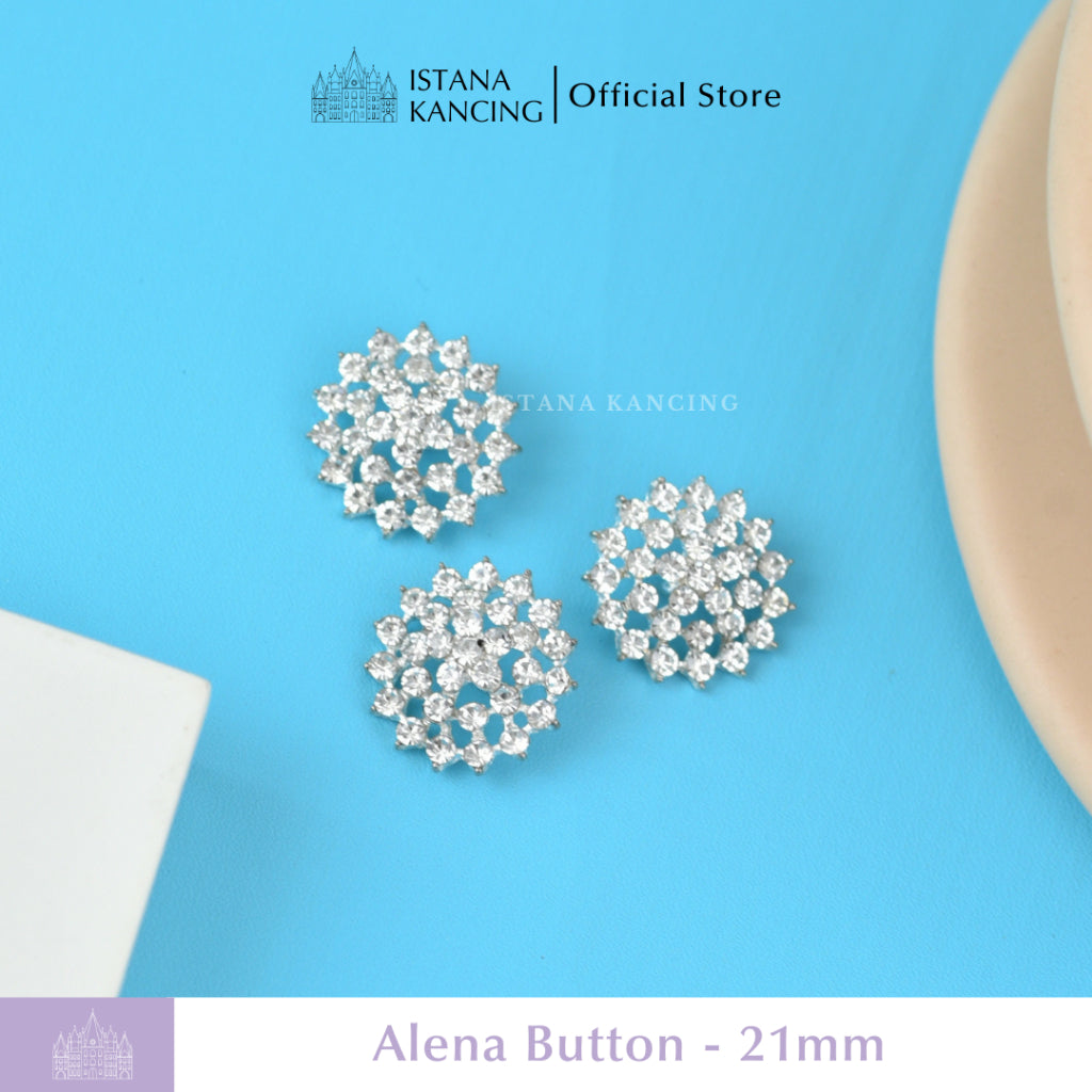 Alena Rhinestone Button