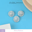 Alena Rhinestone Button