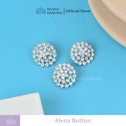 Alena Rhinestone Button
