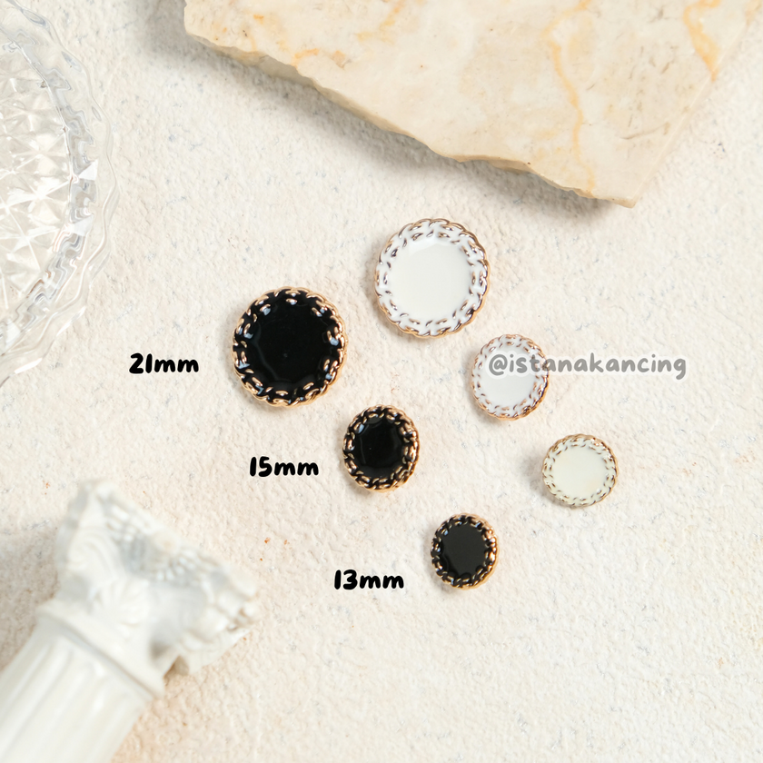 Amelia Kancing 13mm, 15mm, 21mm