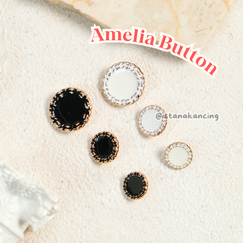 Amelia Kancing 13mm, 15mm, 21mm