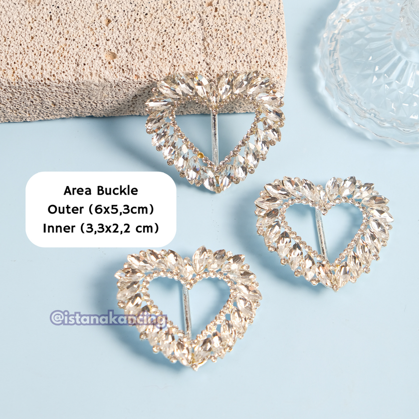 Area Rhinestone Buckle