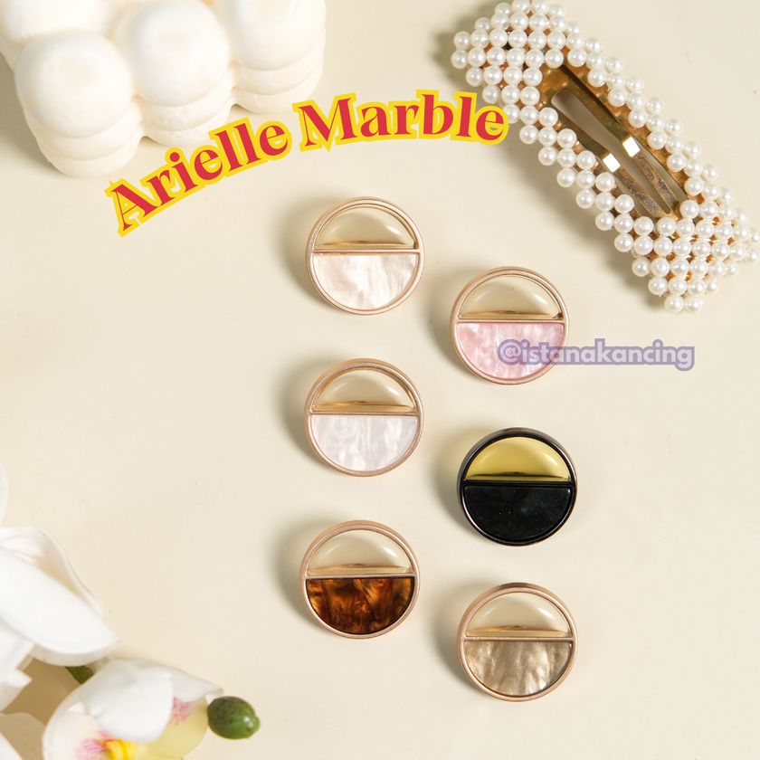 Arielle Marble Button