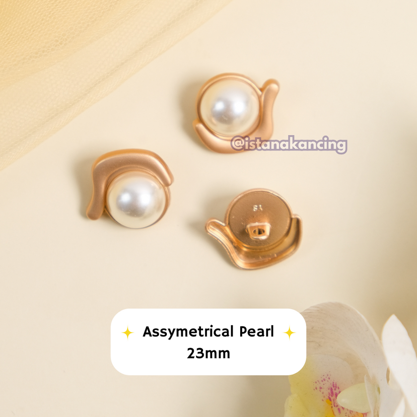 Assymetrical Pearl Button