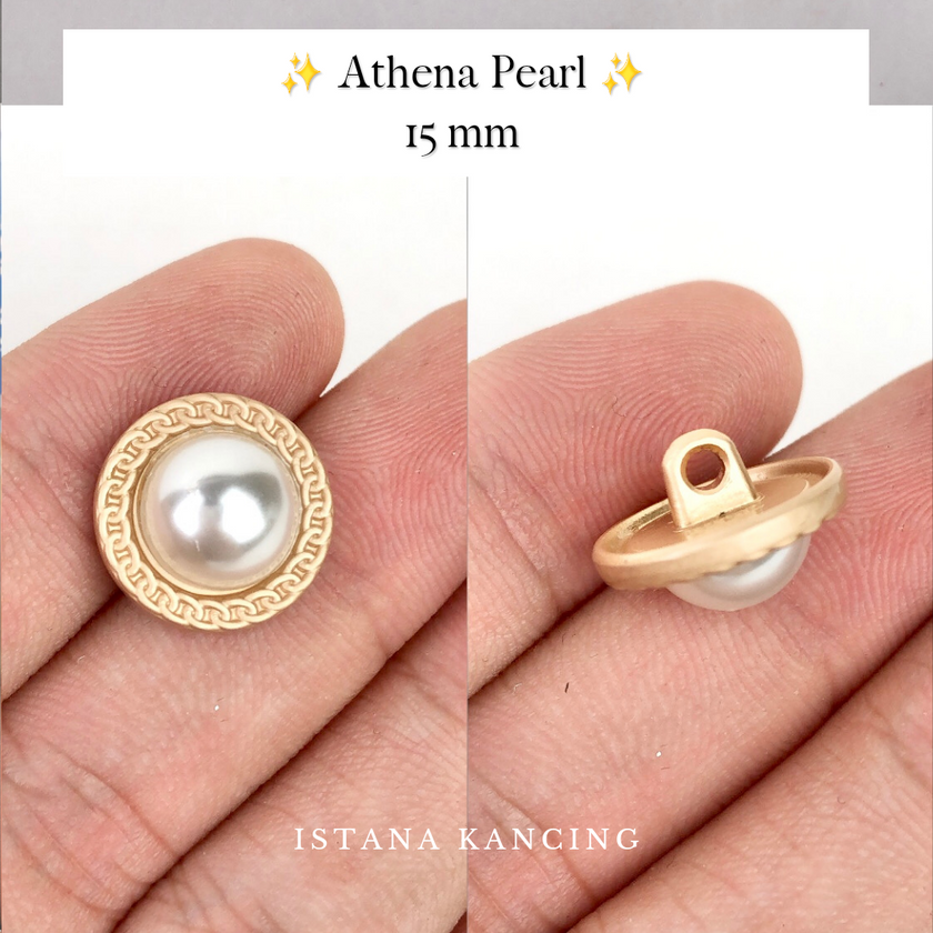 Athena Pearl Button