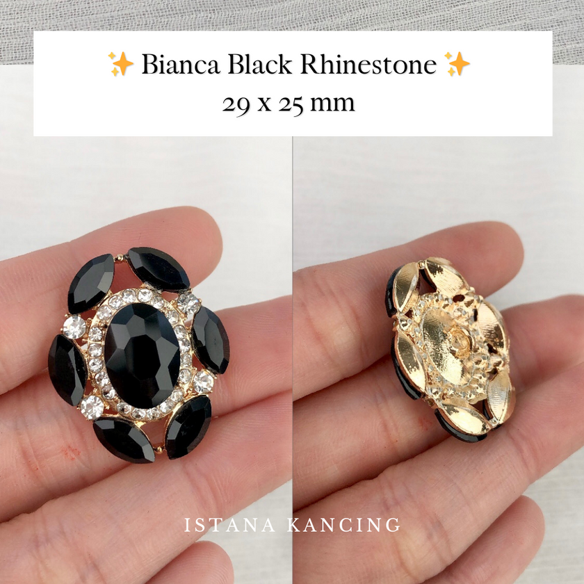 Bianca Rhinestone Button