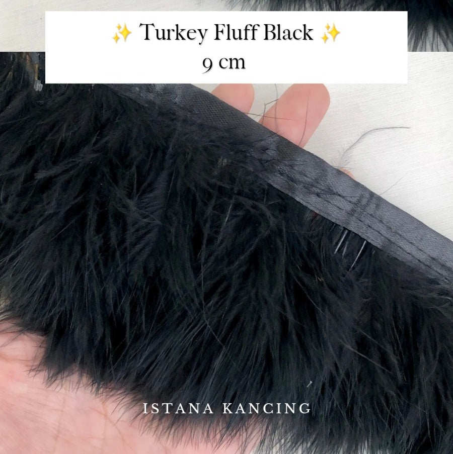 Turkey Fluff  Feathers 9cm