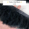 Turkey Fluff  Feathers 9cm