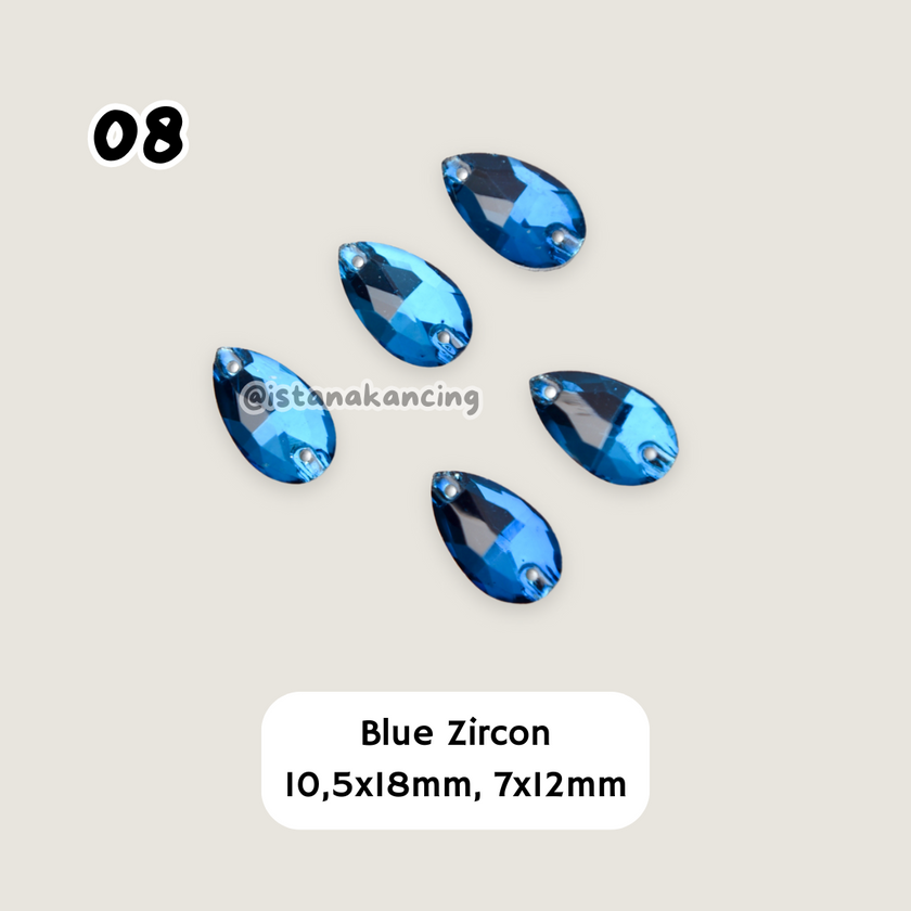 Kristal Jahit Tear Drop