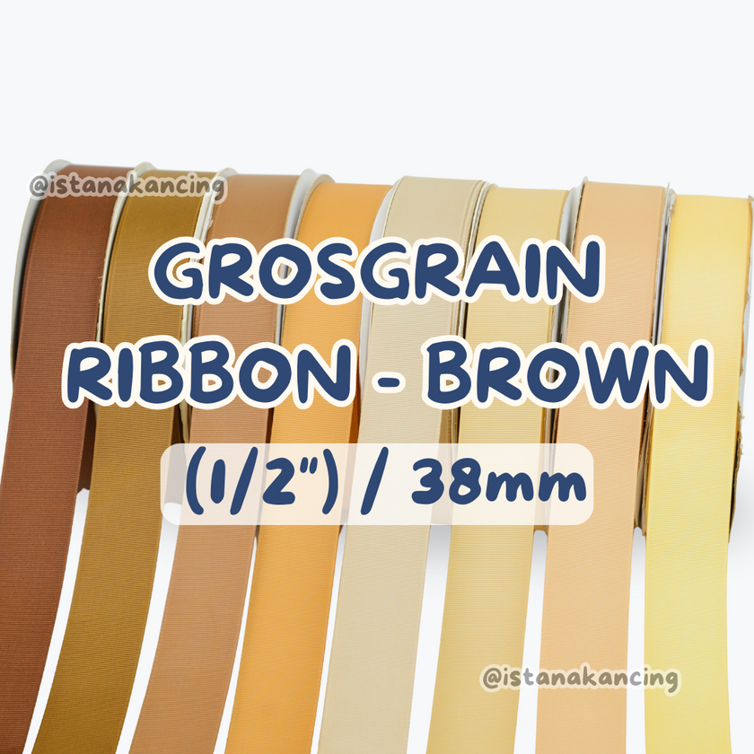 Grosgrain Wajah Ganda 1/2