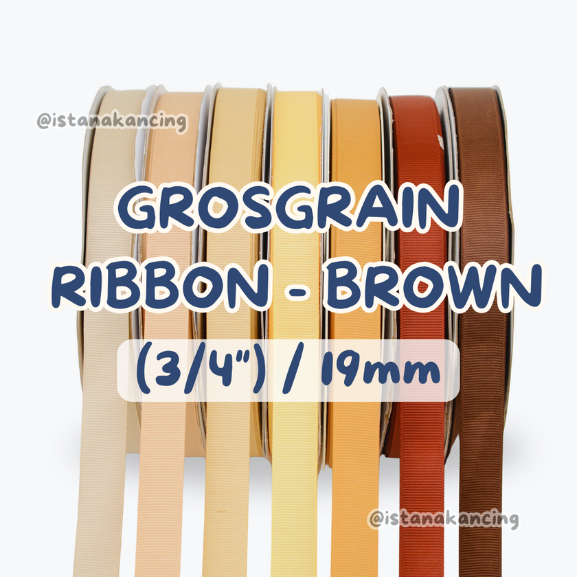 Grosgrain Wajah Ganda 3/4