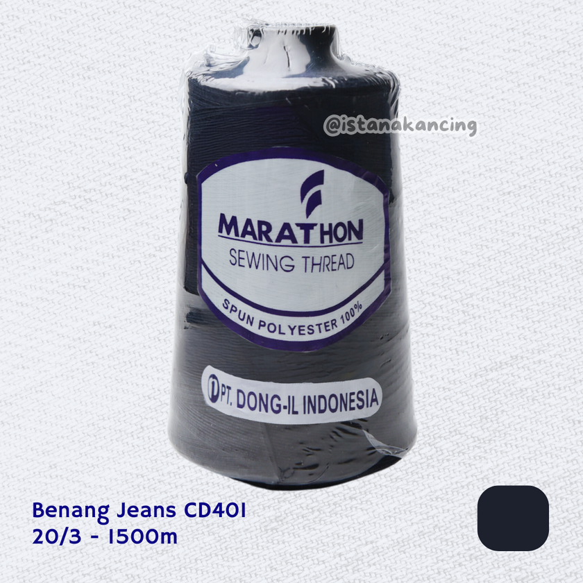 Benang Jahit Jeans HKB Marathon 20/3 - 20/2