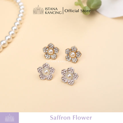 Saffron Flower Button