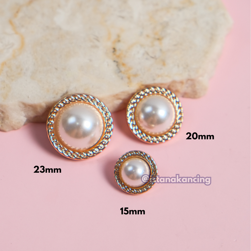 Chanel Pearl Button