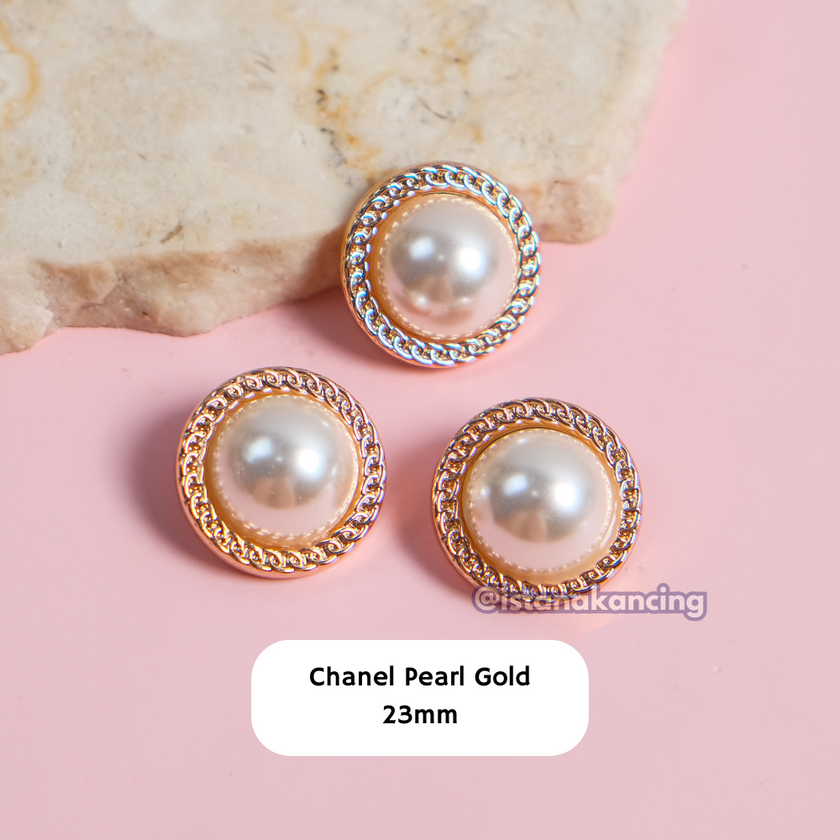 Chanel Pearl Button