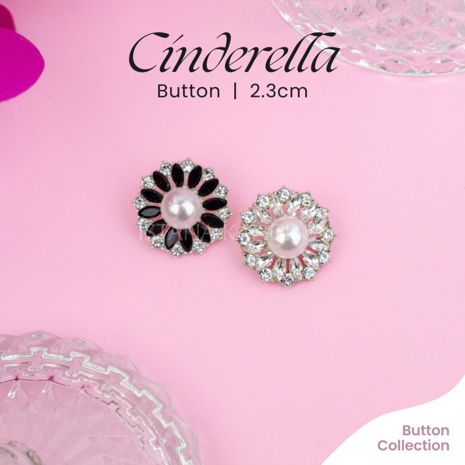 Cinderella Rhinestone Button