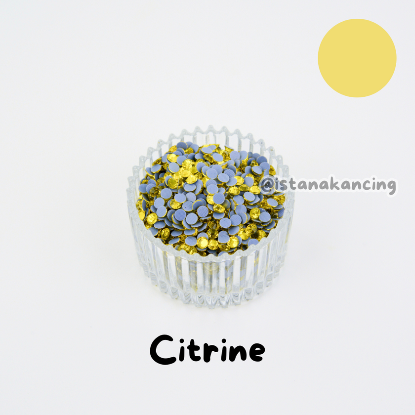 Payet Tempel Mute Gosok Hotfix Rhinestone SS12