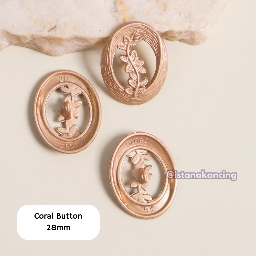 Coral Button