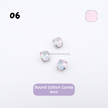 Round Pastel Crystal Claw Setting 8mm