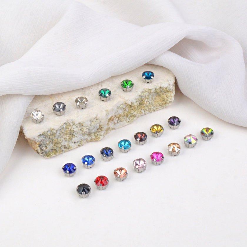 Round Crystal Claw Setting 8mm