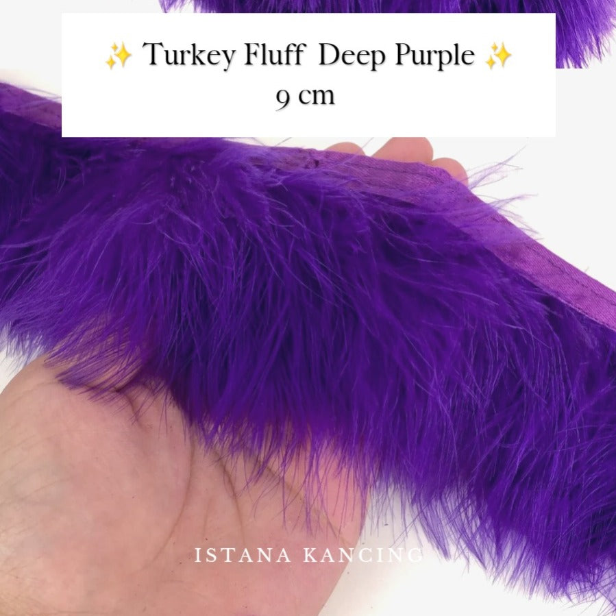 Turkey Fluff  Feathers 9cm