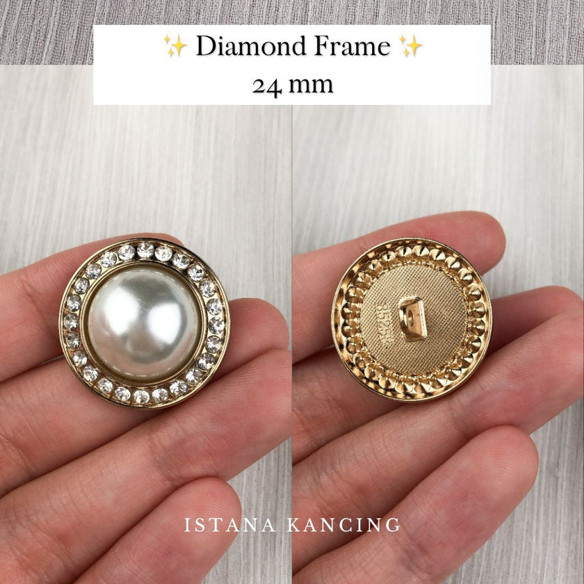 Tombol Bingkai Berlian