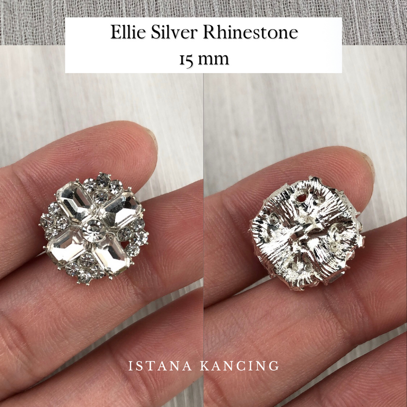 Ellie Rhinestone Button