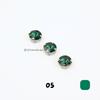 Round 10mm Rhinestone Kristal Cangkang