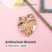 Anthurium Brooch