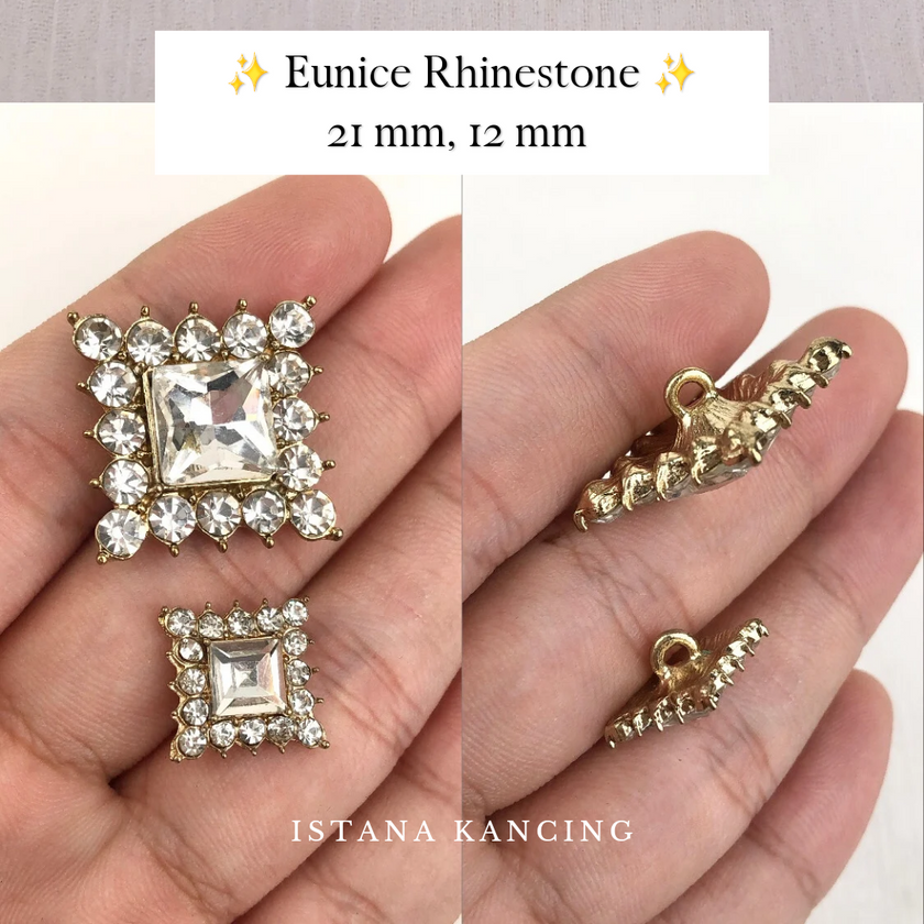 Tombol Berlian Imitasi Eunice