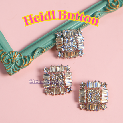 Heidi Rhineston Button 25mm