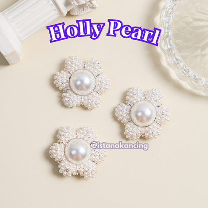 Holly Rhinestone Button 35mm