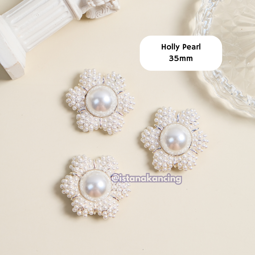 Kancing Berlian Imitasi Holly 35mm