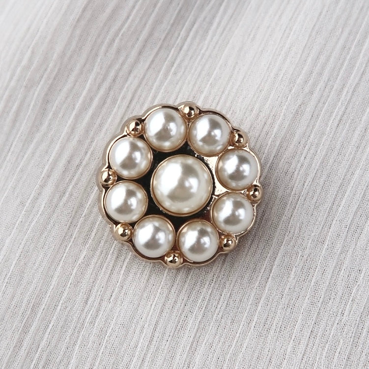 Honeycomb Pearl Button