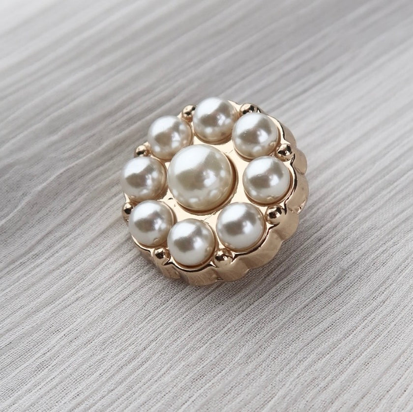 Honeycomb Pearl Button