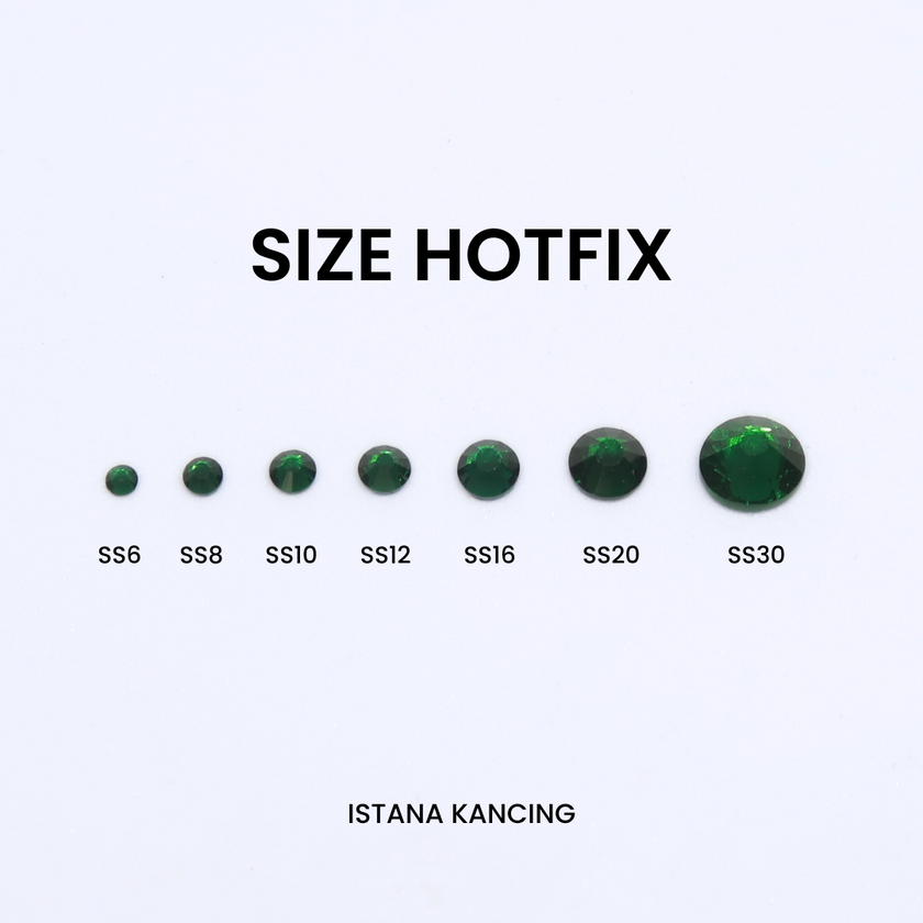 Payet Tempel Mute Gosok Hotfix Rhinestone SS16