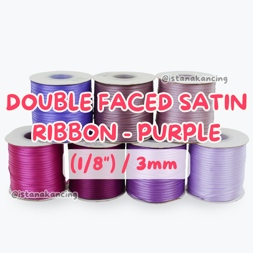 Double Face Satin Ribbon 1/8