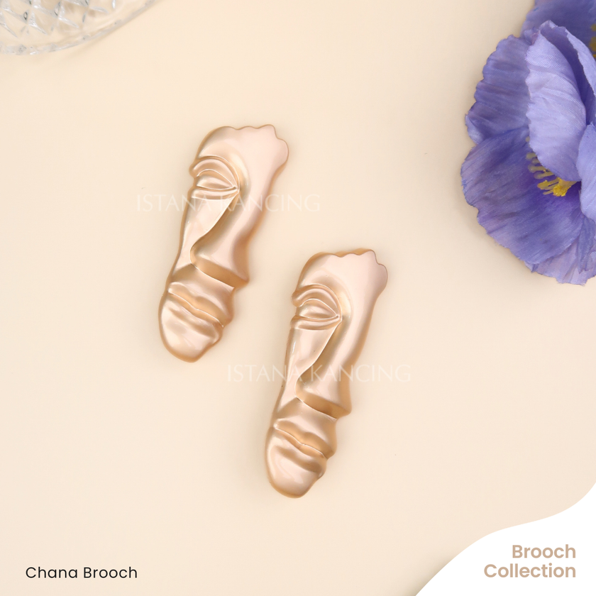Brooch Chana Aksesoris Brooch Unik Hiasan Baju Pin Hijab Mewah Premium Button | Istana Kancing