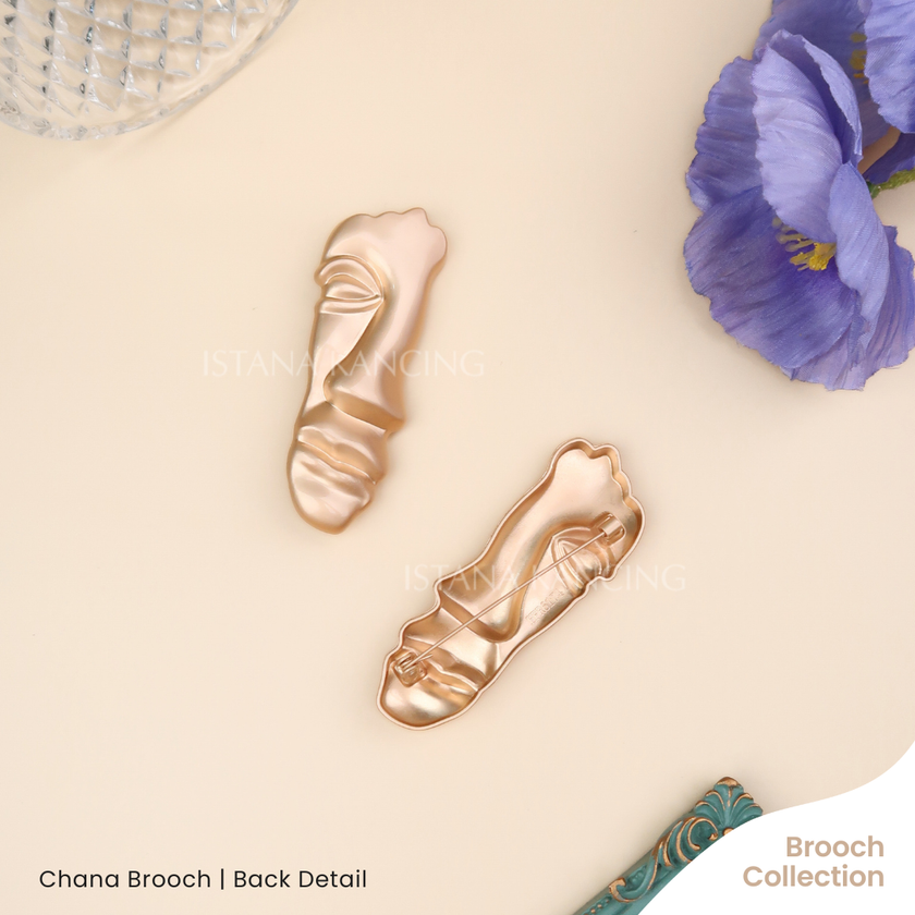 Brooch Chana Aksesoris Brooch Unik Hiasan Baju Pin Hijab Mewah Premium Button | Istana Kancing