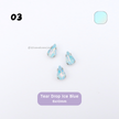 Tear Drop Pastel Crystal Claw Setting 6x10mm