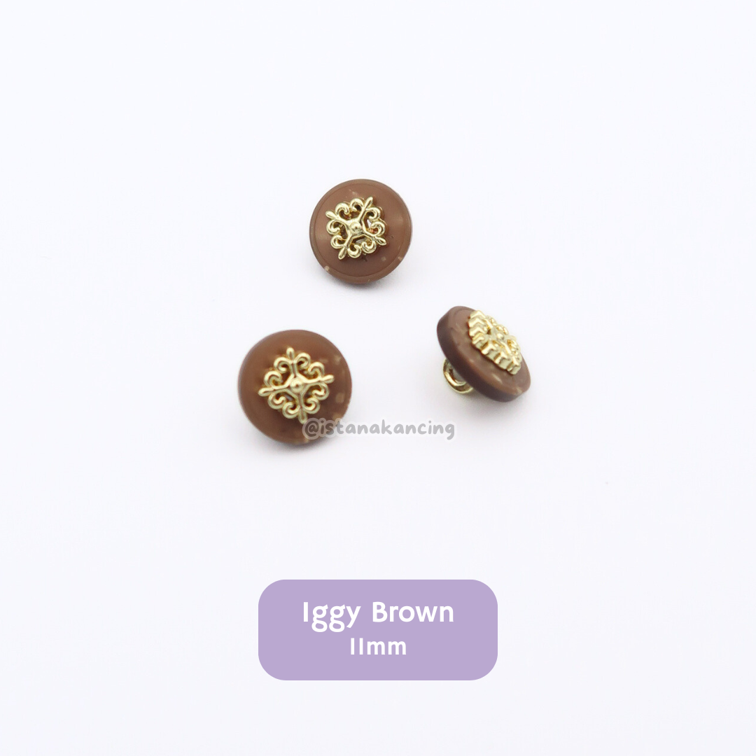 Kancing Hati Iggy 18mm & 25mm